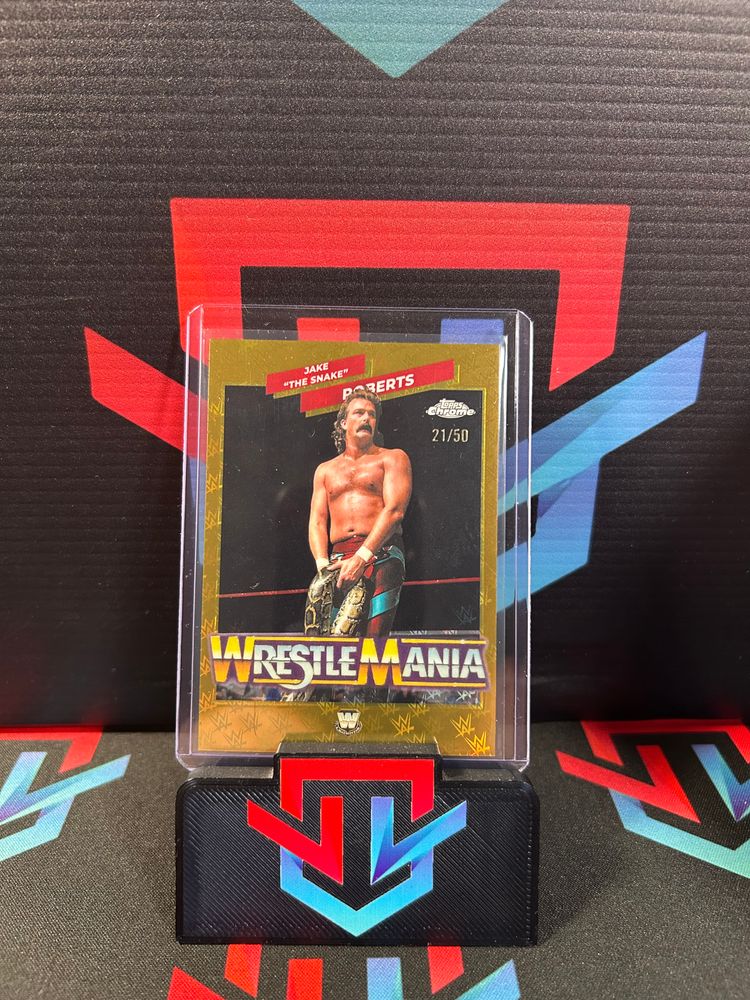 Jake the Snake Roberts Gold Logofractor WM Recall /50